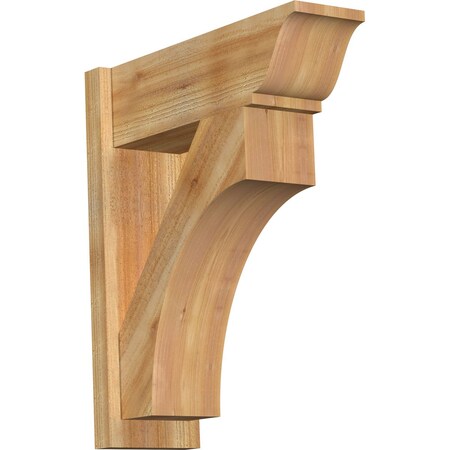 Ekena Millwork Westlake Rough Sawn Traditional Outlooker, Western Red Cedar, 8"W x 24"D x 28"H OUT08X24X28WTL01RWR